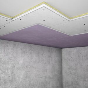 безкаркасна звукоізоляція стелі тонка система