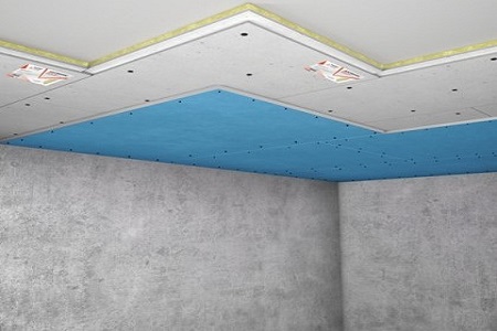 Безкаркасная шумоизоляция потолка киев